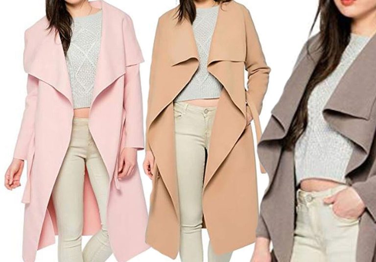 Kendindza Damen Mantel Trenchcoat mit Gürtel Onesize Lang und Kurz: Die perfekte Kombination aus Mode und Funktionalität